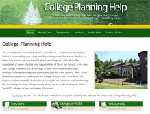 Tablet Screenshot of collegeplanninghelp.com